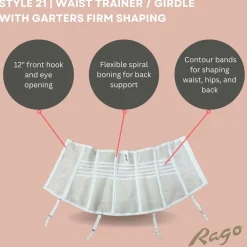 Style 21 | Waist Trainer / Girdle with Garters Firm Shaping Online