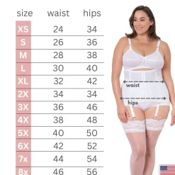 Style 21 | Waist Trainer / Girdle with Garters Firm Shaping Online