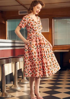 BTC Such a Vintage Find Fit & Flare Dress Butter Toffee New