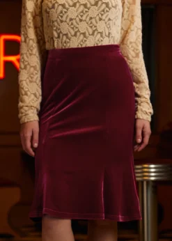 Sugar and Spice Spice Fishtail Midi Skirt Right Off the Vine Best