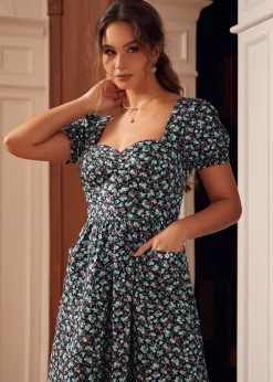 BTC Summer Berry Flair Dress Strawberry New