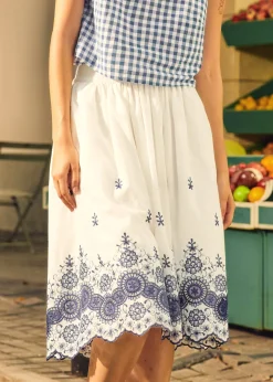 Summer Garden Eyelet Skirt Seaside Siesta Outlet