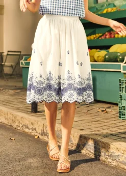 Summer Garden Eyelet Skirt Seaside Siesta Outlet