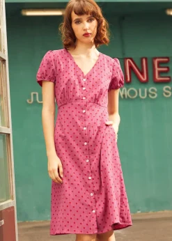 Sundae Stunner Dress Raspberry Fizz Discount