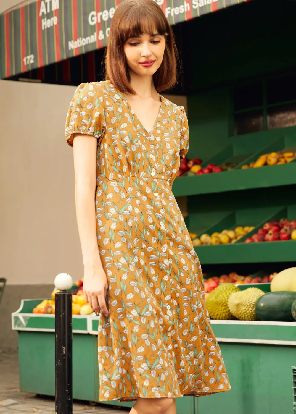 BTC Sundae Stunner Dress Honey Pop Floral Discount