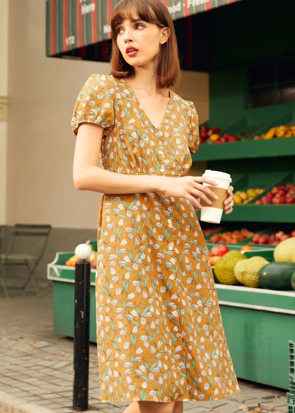 BTC Sundae Stunner Dress Honey Pop Floral Discount