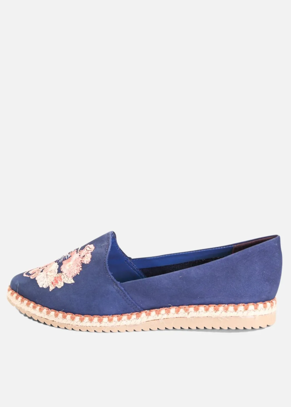 Sutton Suede Embroidered Espadrille Clearance