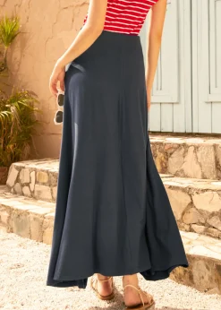 Sway the Day Maxi Skirt Navy Best