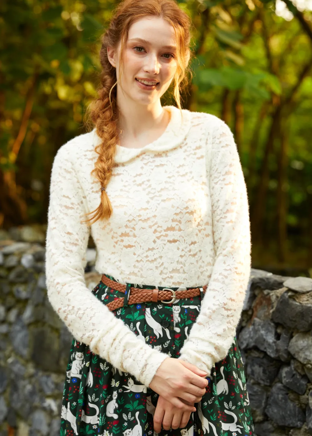 BTC Sweep Me Off My Feet Peter Pan Collar Tee Buttercream Bliss Online