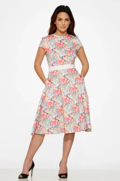 Sweet Hibiscus Swing Dress Best