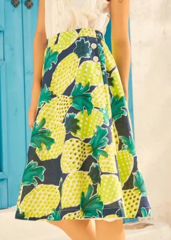 Swing Into Style Circle Skirt Sun-Kissed Clearance