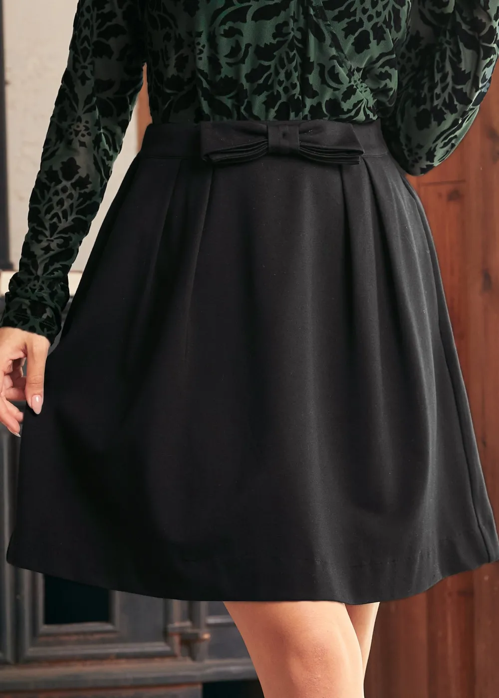 Swingin' Sweetheart Dirndl Skirt Classic Noir Discount