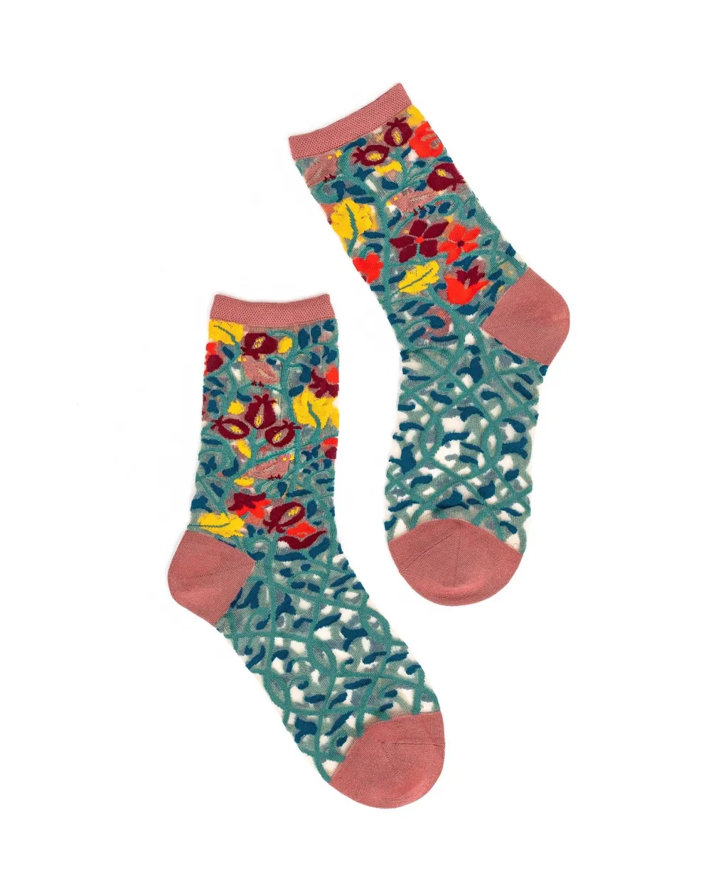 Tapestry Vines Sheer Crew Sock Outlet