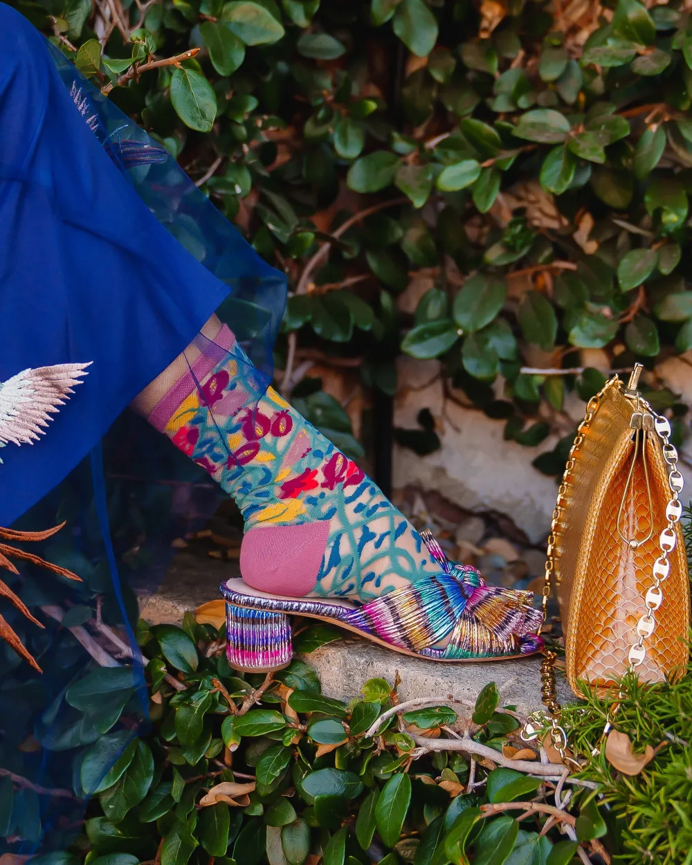 Tapestry Vines Sheer Crew Sock Outlet