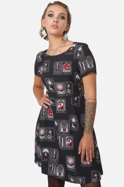 Tarot Spread Print Dress Hot