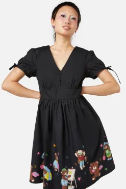 Teddy Bear Border Dress Hot