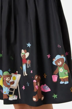 Teddy Bear Border Dress Hot