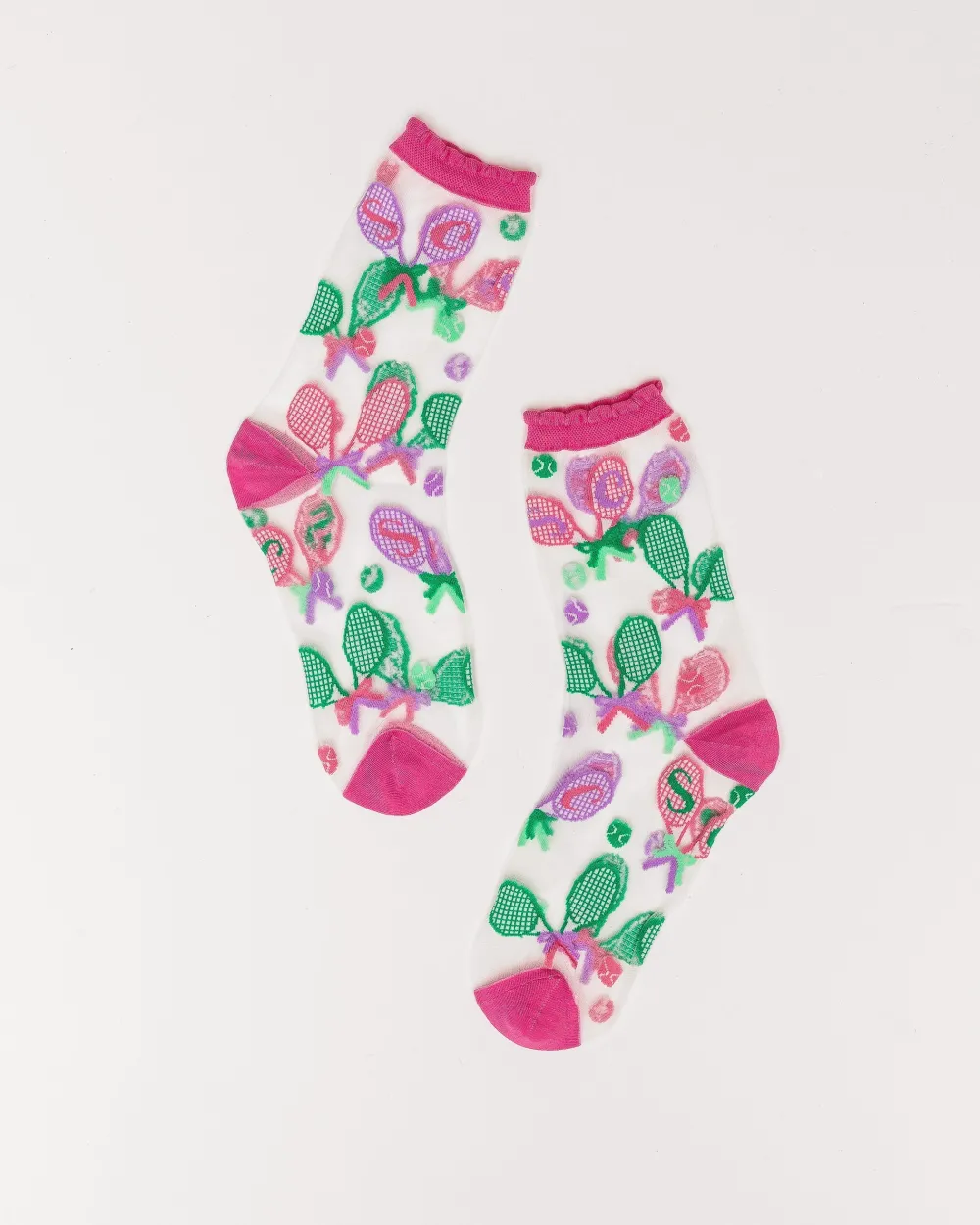 Tenniscore Ruffle Sheer Crew Sock Online