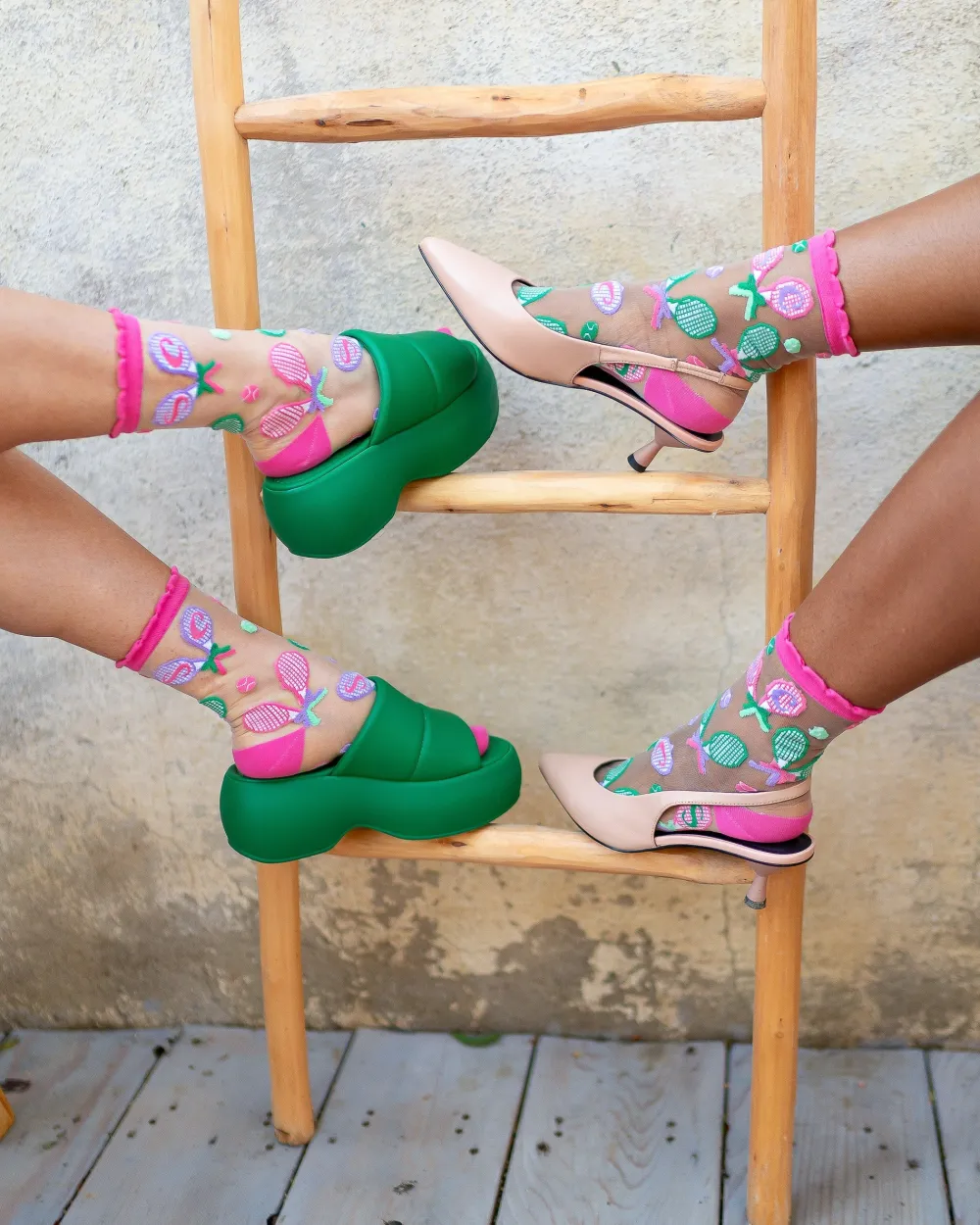 Tenniscore Ruffle Sheer Crew Sock Online