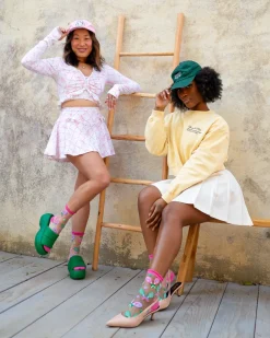 Tenniscore Ruffle Sheer Crew Sock Online