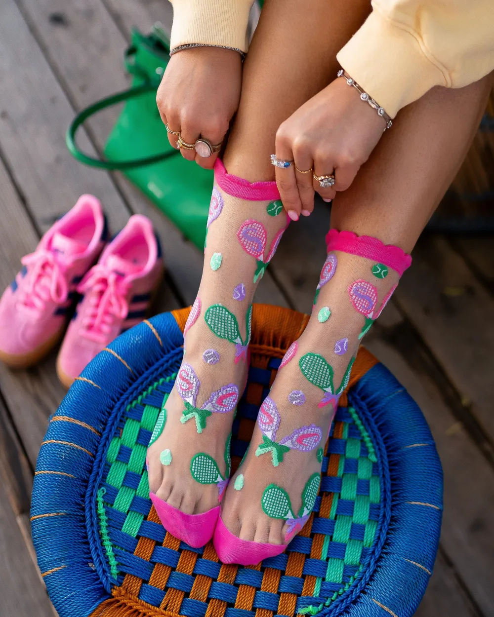 Tenniscore Ruffle Sheer Crew Sock Online