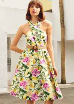 The Citrus Grove Getaway Dress Citrus Floral Discount