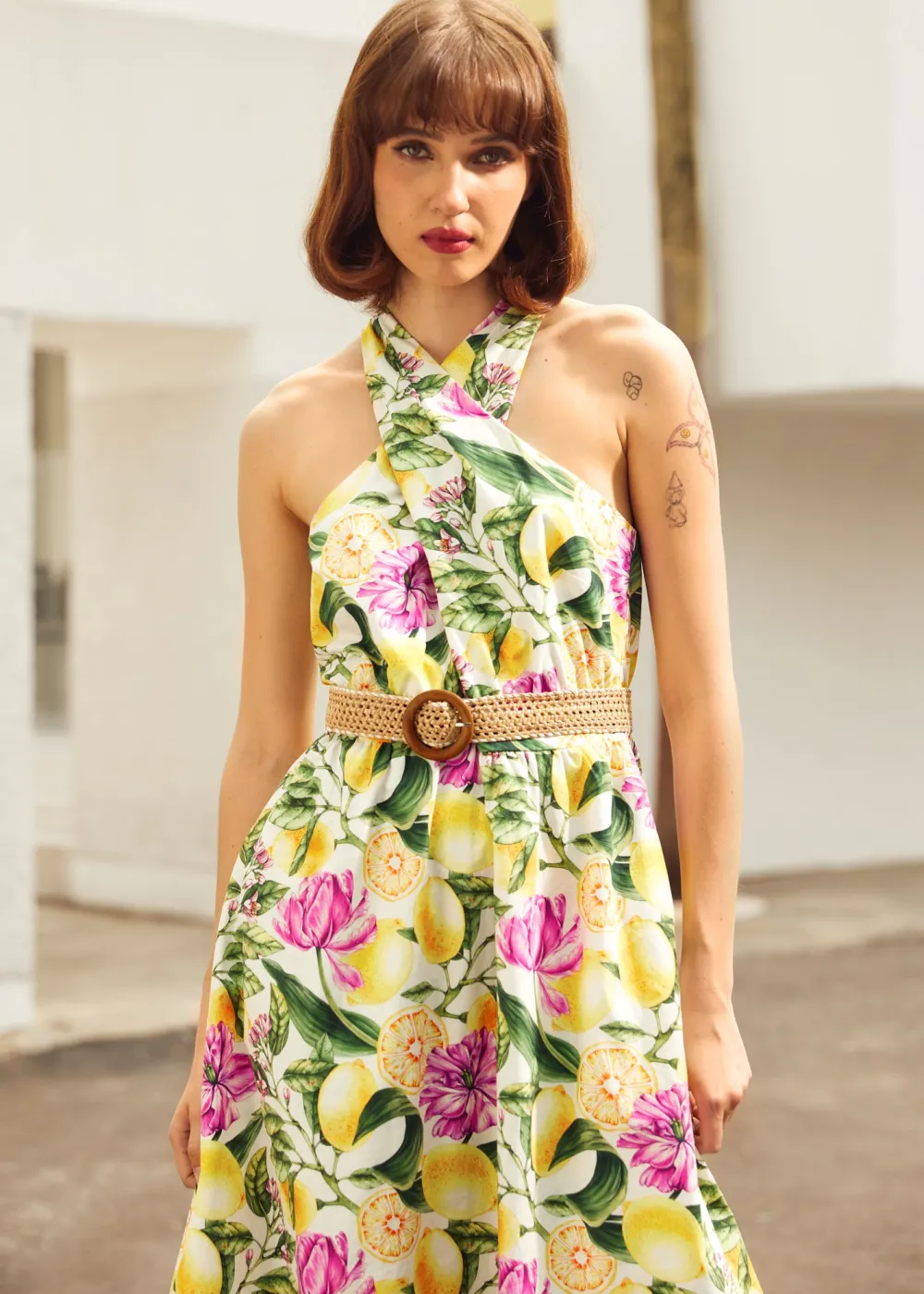 The Citrus Grove Getaway Dress Citrus Floral Discount