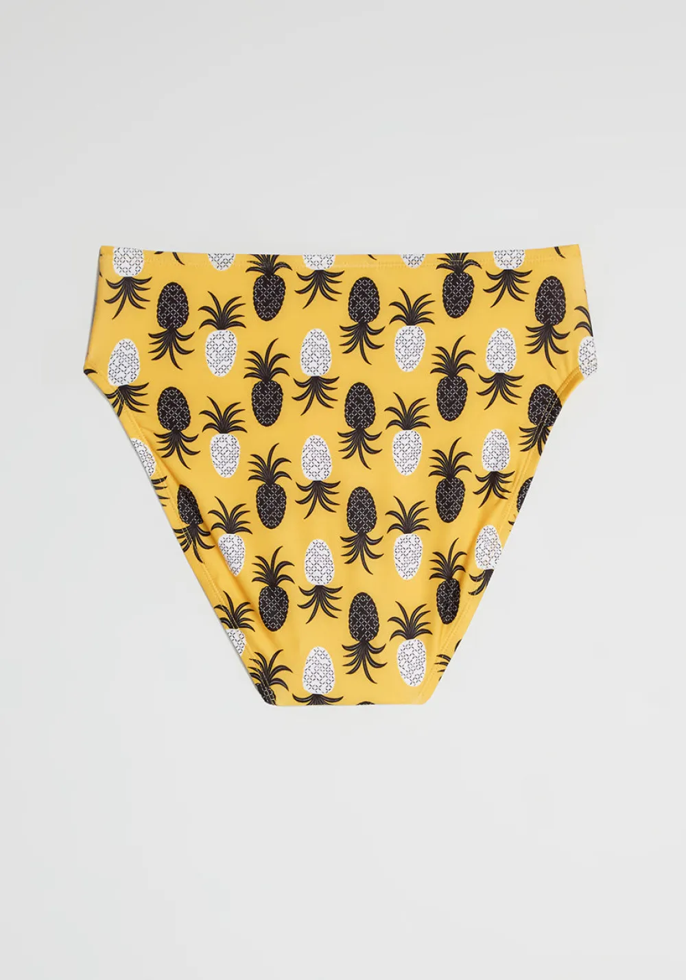 ModCloth The Franky High-Waisted Bikini Bottom Yellow Pineapples Discount