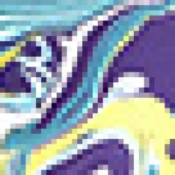 The Franky High-Waisted Bikini Bottom Blue Marble Online