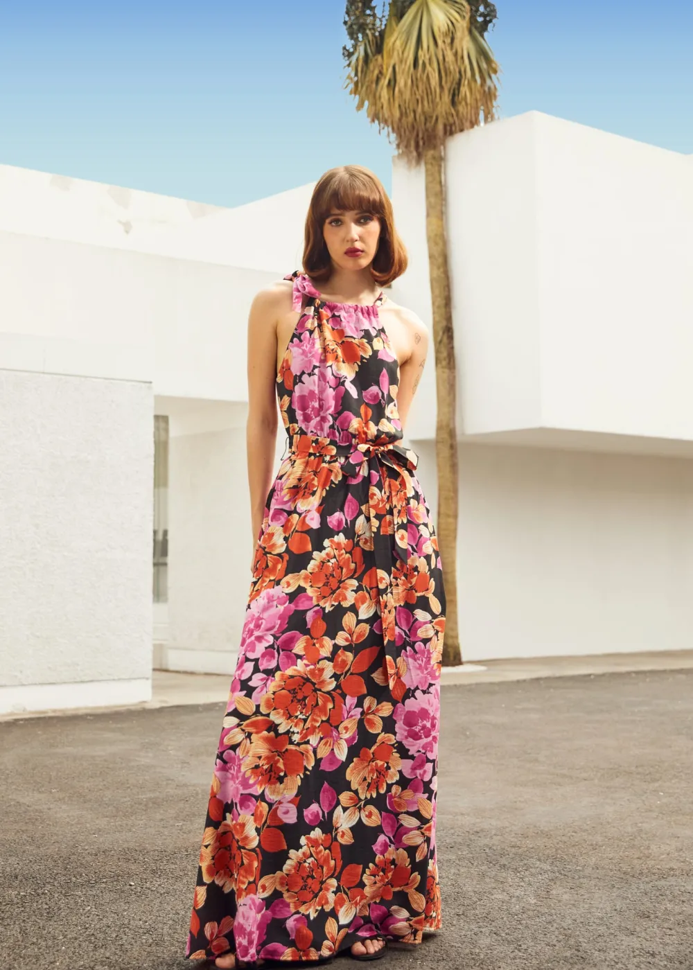 The Garden Soirée Maxi Dress Black Floral Discount