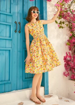 BTC The Getaway Grace Dress Lemon Best