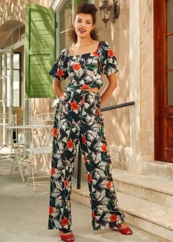 The Lace-Up & Lounge Wide-Leg Pants Venus Vibes Sale