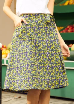 The Blossom Wrap Skirt Lemon Hot
