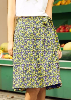 The Blossom Wrap Skirt Lemon Hot