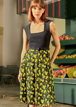 BTC The ade Stand Stunner Dress Lemon Hot