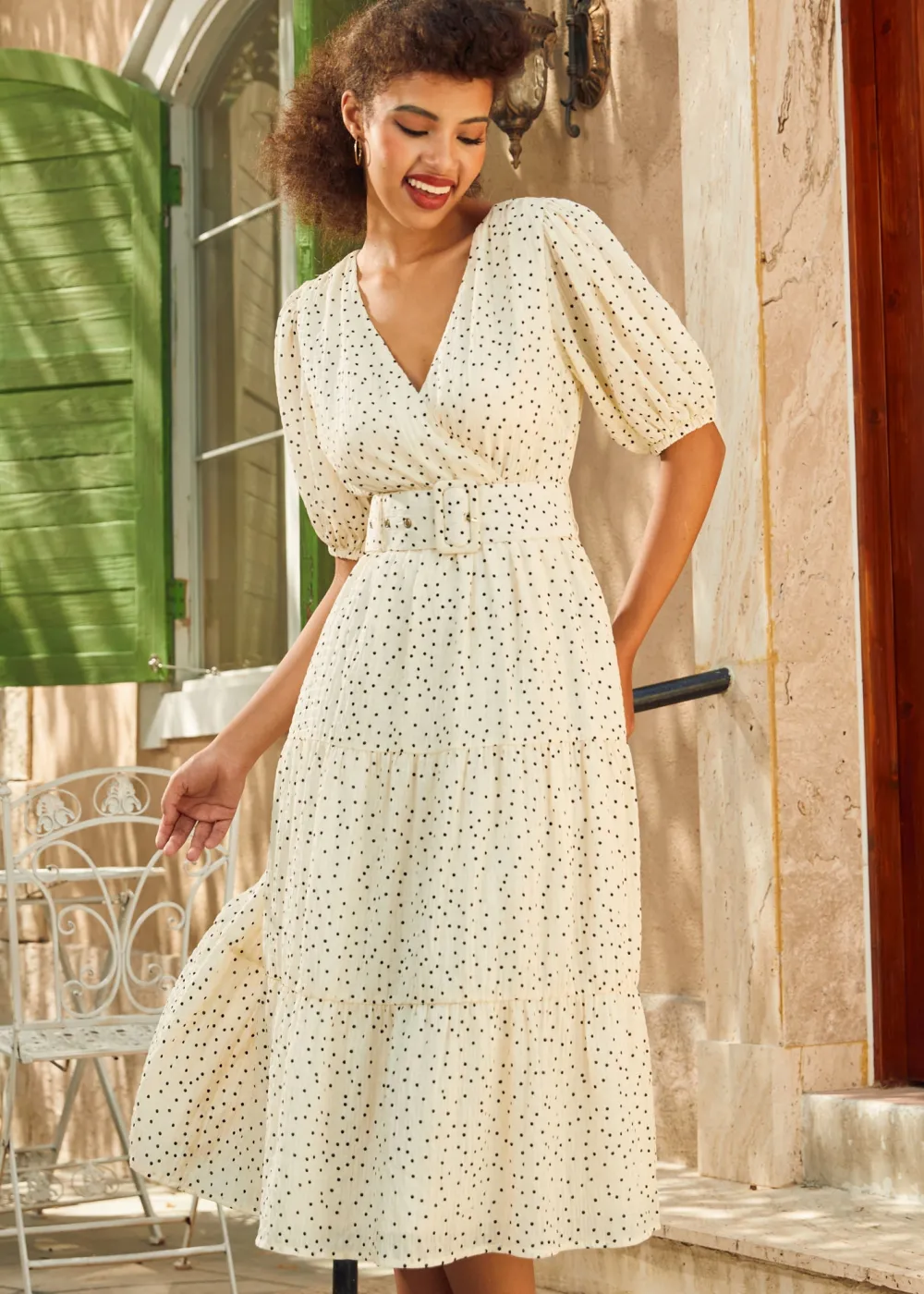 The Lillian Pearl Dress Peppered New