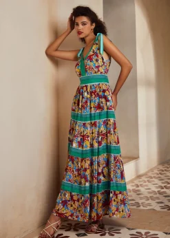 The Sunset Stroll Maxi Dress Petal Promenade Online