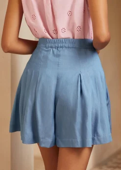 The Twist & Tie Skort Washed Indigo Clearance