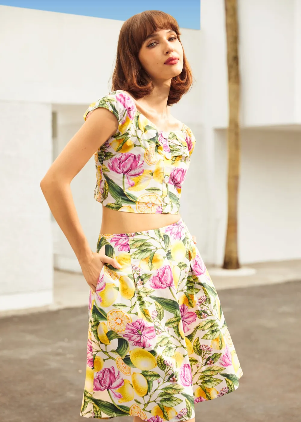 The Zest Is Yet to Come Top Lemon Floral