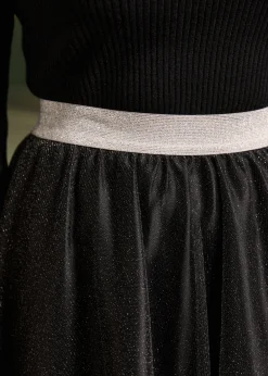 Time Capsule Tulle Midi Skirt Eclipse Noir Sale
