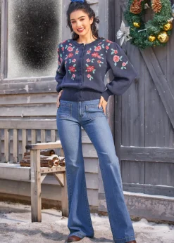 BTC Timeless Tapestry Jacquard Cardigan Twilight Marina Hot