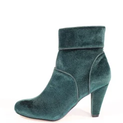 Topaz Velvet Booties Hot