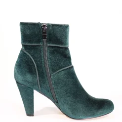 Topaz Velvet Booties Hot