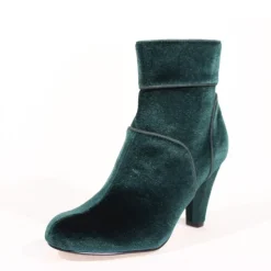 Topaz Velvet Booties Hot
