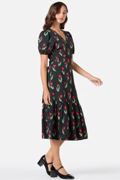 Tulip Midi Wrap Dress Hot