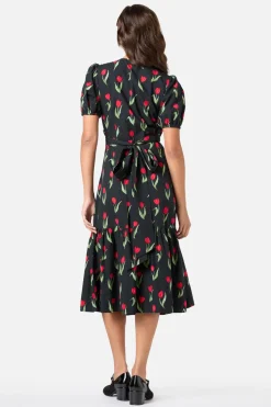 Tulip Midi Wrap Dress Hot