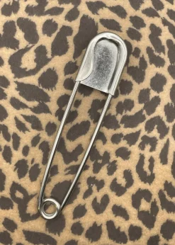 Jumbo Safety Pin Keychain Turquoise Clearance