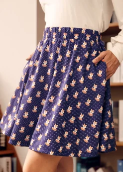 BTC Twirl Into Fall A-Line Skirt Foxy Lady Hot