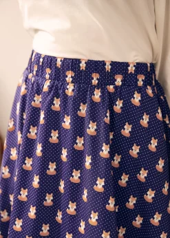 BTC Twirl Into Fall A-Line Skirt Foxy Lady Hot