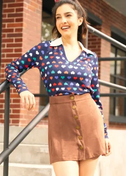 Twirling Twilight A-Line Skirt Sahara Sands Hot